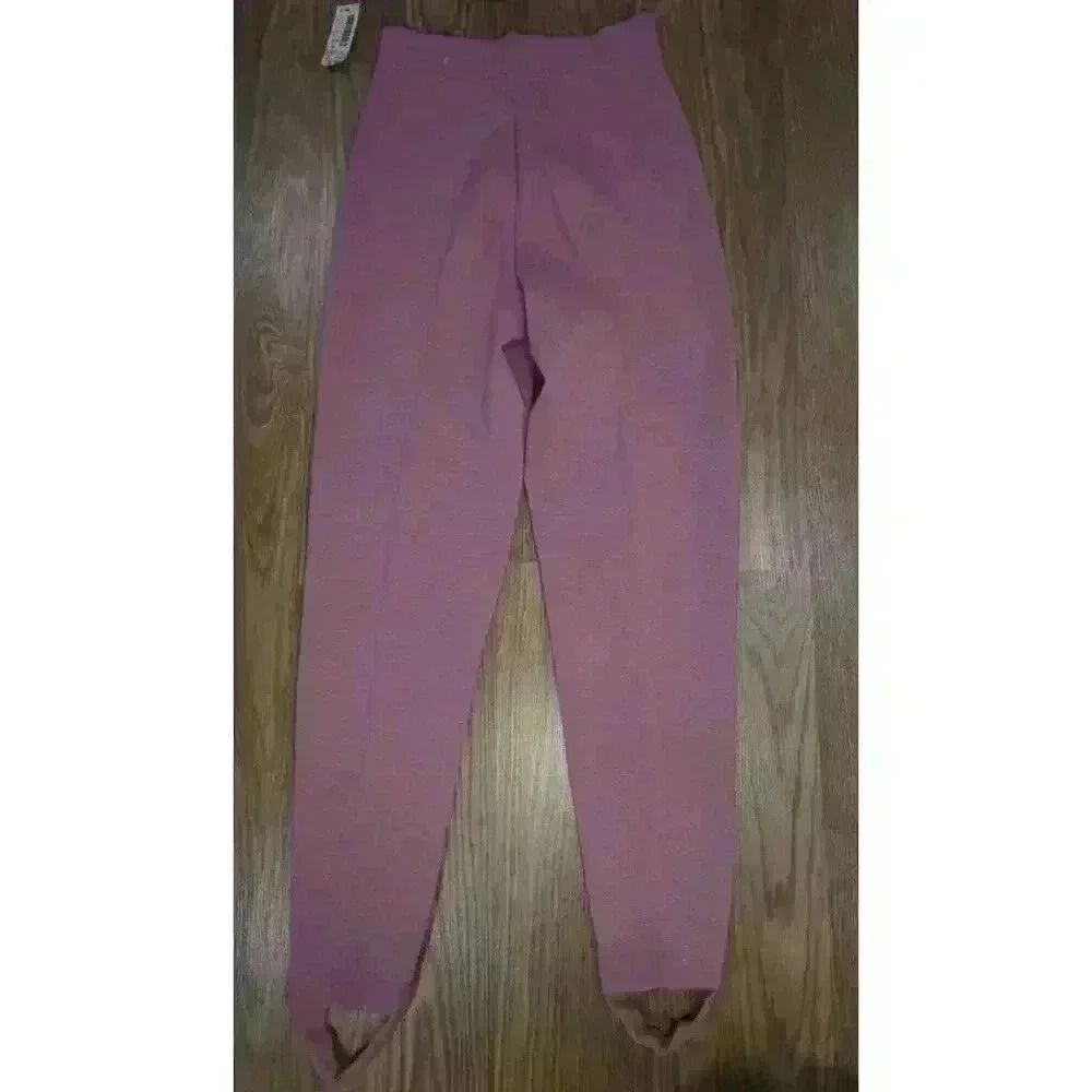 NWT Andrea Jovine All Pure Wool Pink Stirrup Pants, Size S - Picture 11 of 16